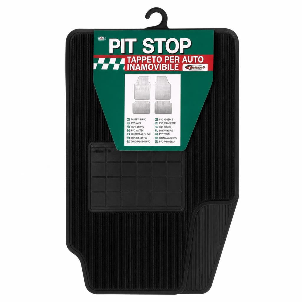 Tappeto per auto inamovibile 4 pezzi PIT STOP in offerta da Risparmio Casa