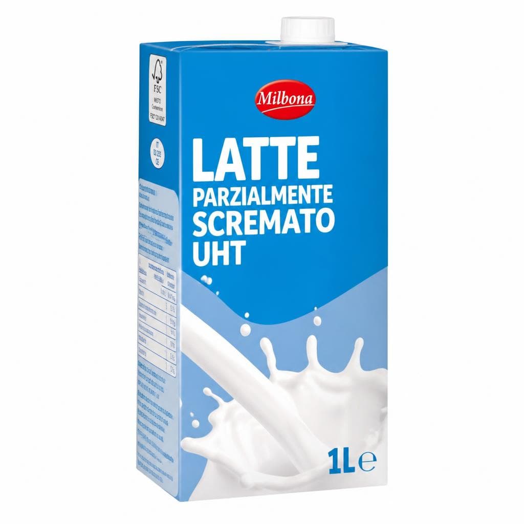 Milbona latte parzialmente scremato UHT 6 l in offerta da Lidl
