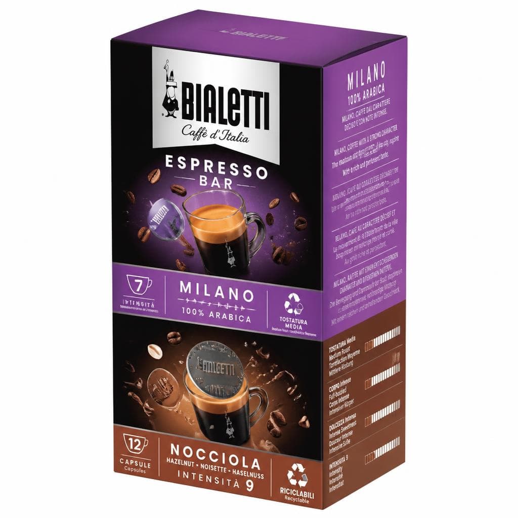 Bialetti Espresso Bar Milano, 16 capsule – Comet