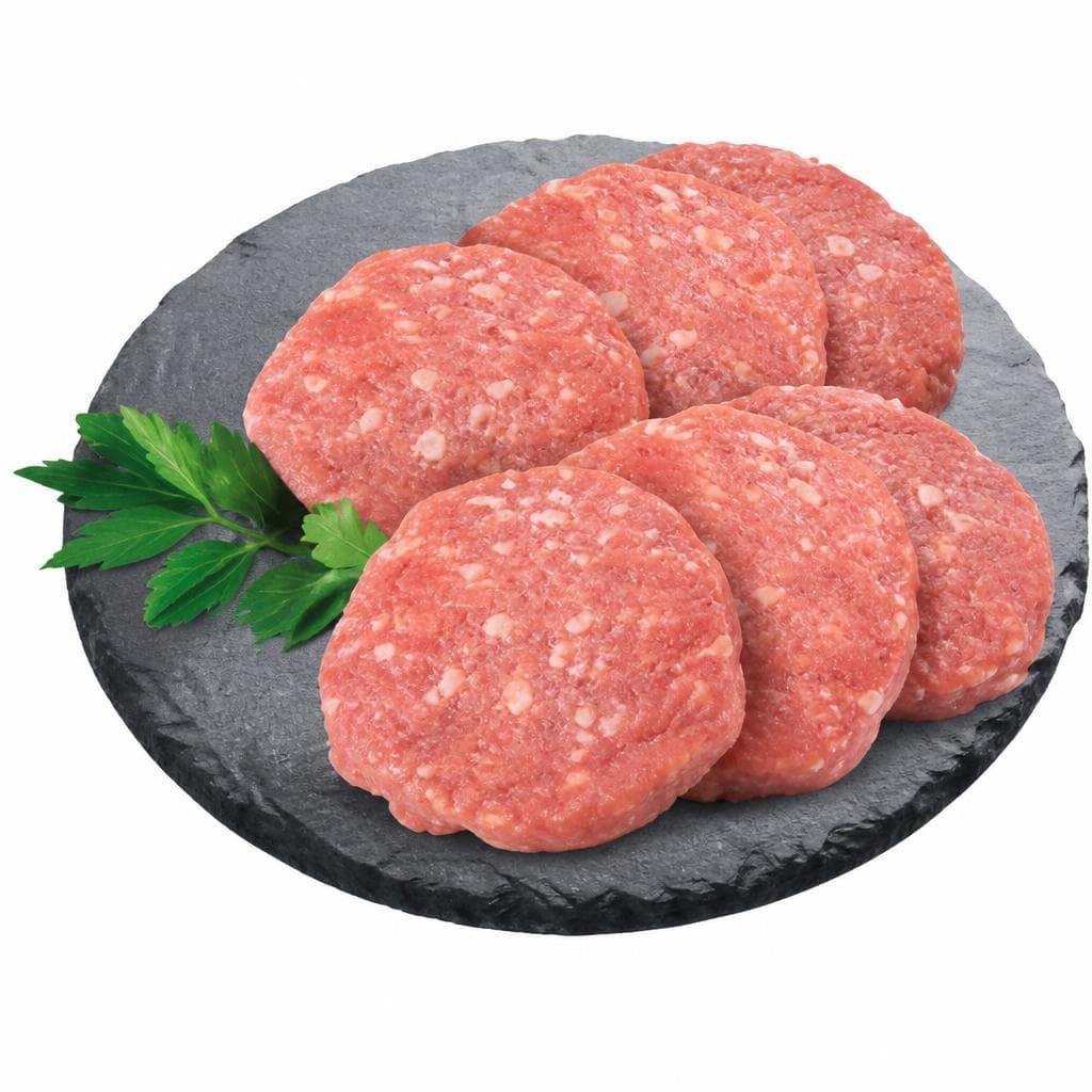 Hamburger di salsiccia, 6 pezzi, 480 g Conad – Conad
