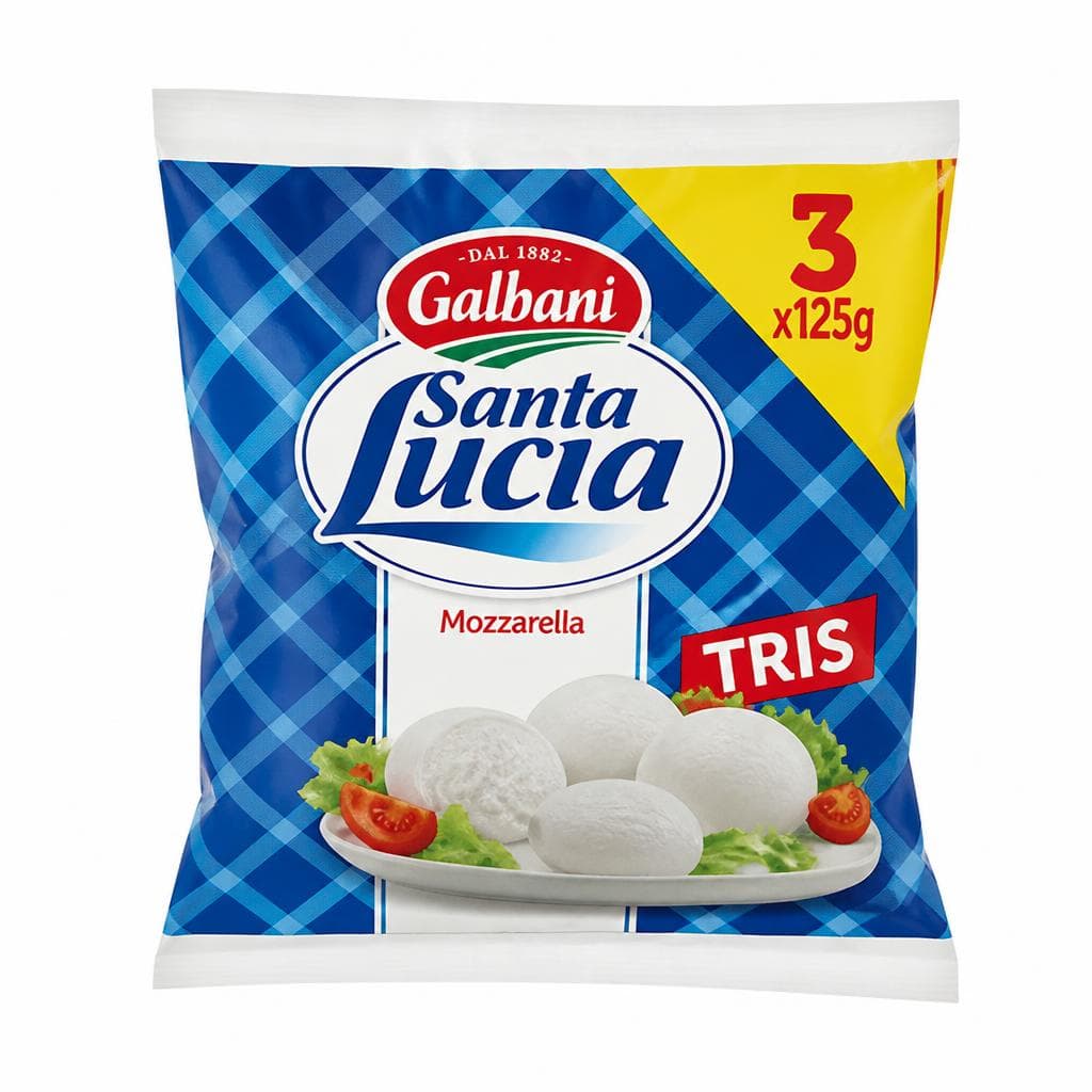 Mozzarella Santa Lucia Tris 375 g Galbani Santa Lucia in offerta da Carrefour