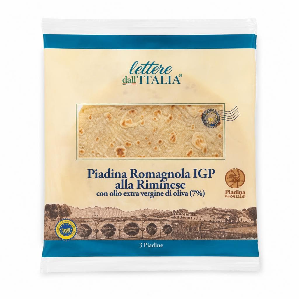 Piadina Romagnola IGP Lettere dall'Italia alla Riminese, 360 g – MD