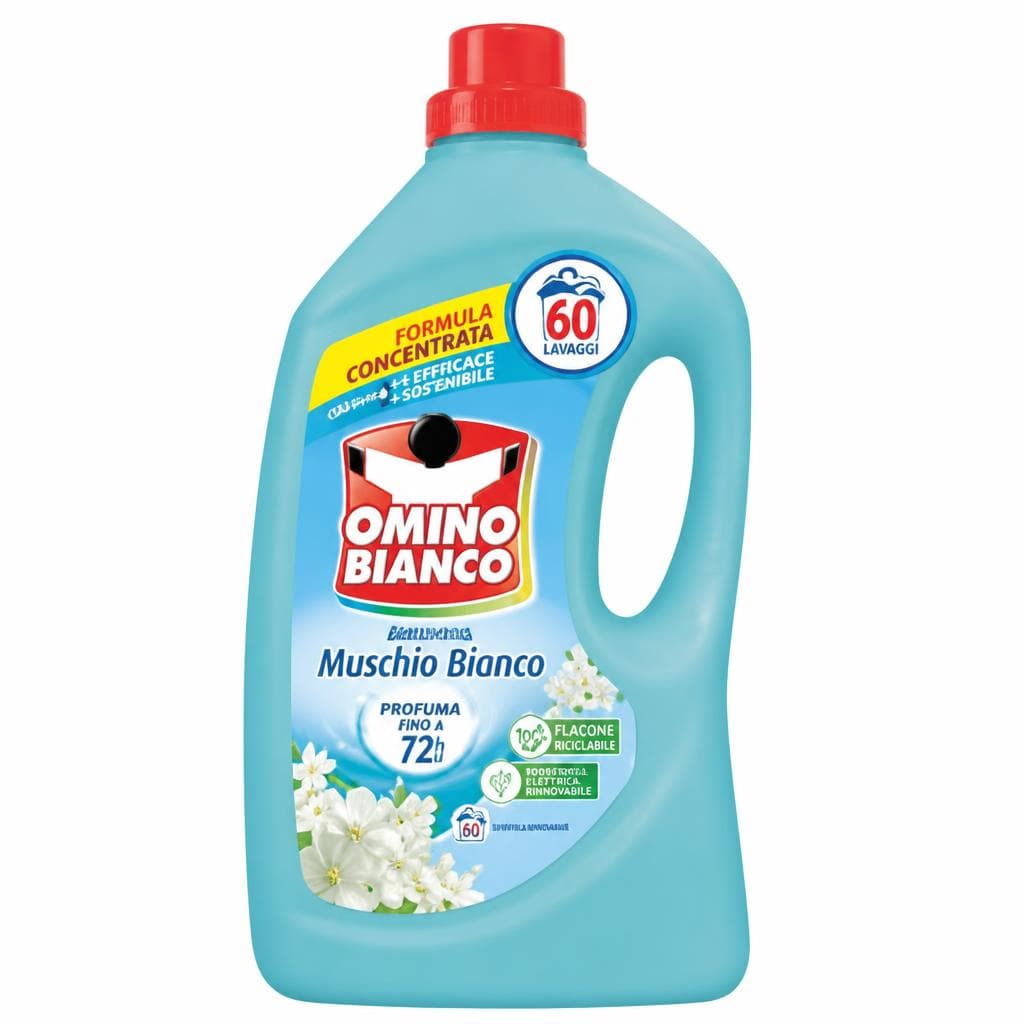 Detersivo lavatrice liquido muschio bianco, 2,4 l OMINO BIANCO – ALDI