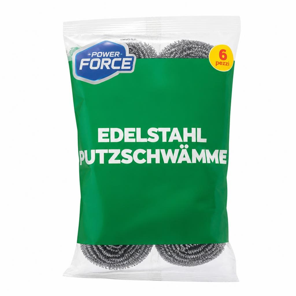 Power Force pagliette in acciaio 6 pezzi in offerta da ALDI
