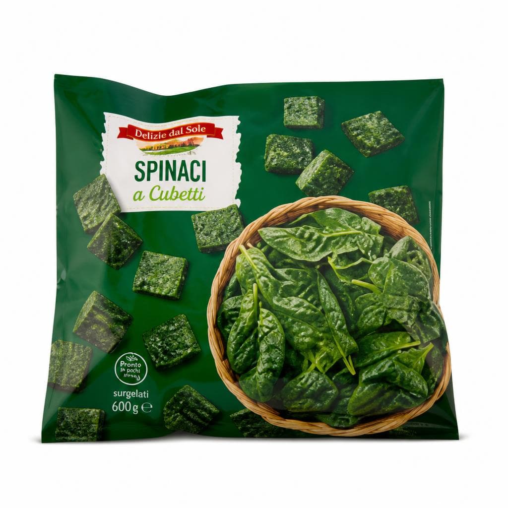 Spinaci a cubetti, 600 g – Eurospin