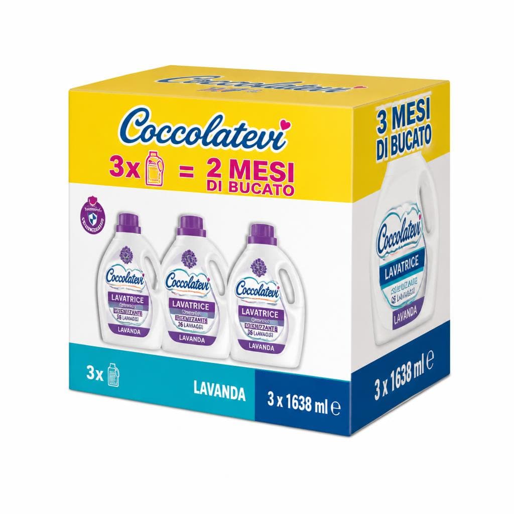 Coccolatevi detersivo lavatrice, 38 lavaggi x 3 – Tigota