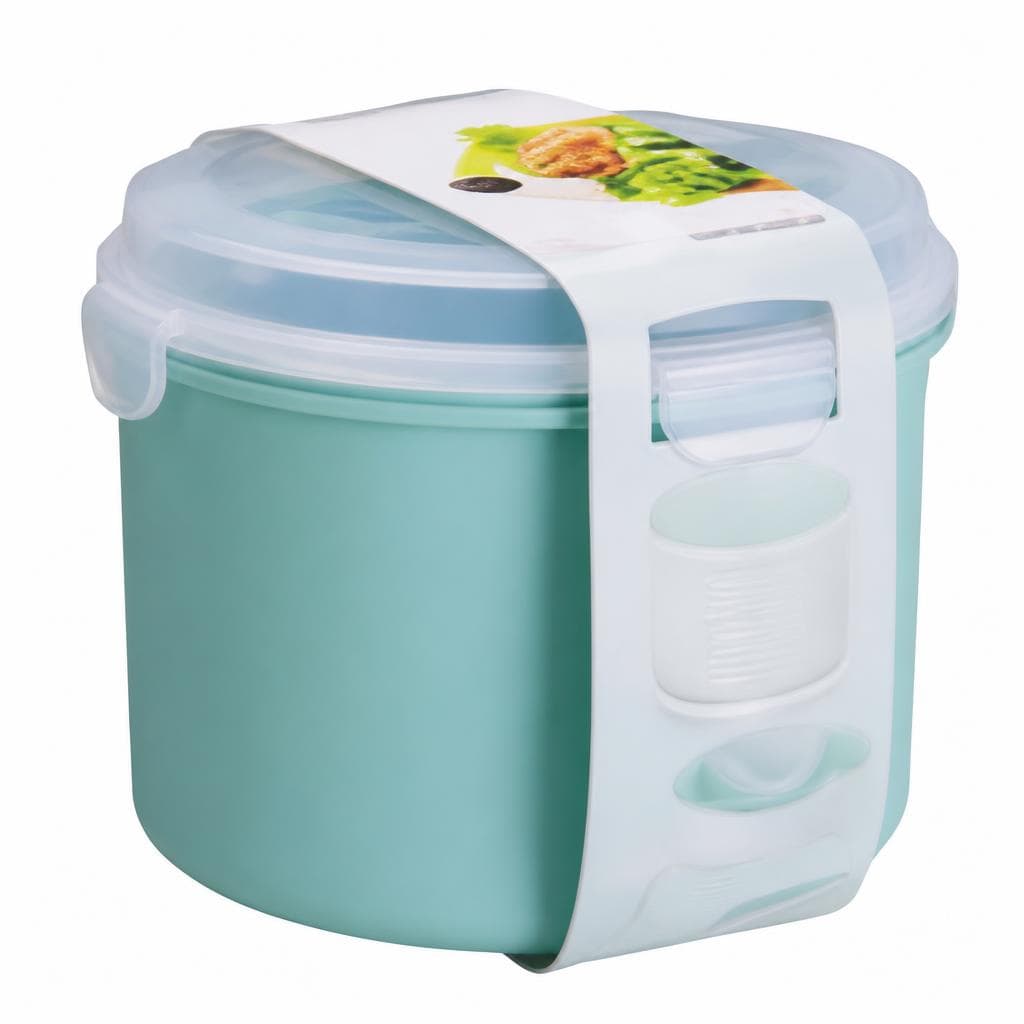 Set lunch box con contenitore per condimento e posate, 12,5x16 cm – Carrefour