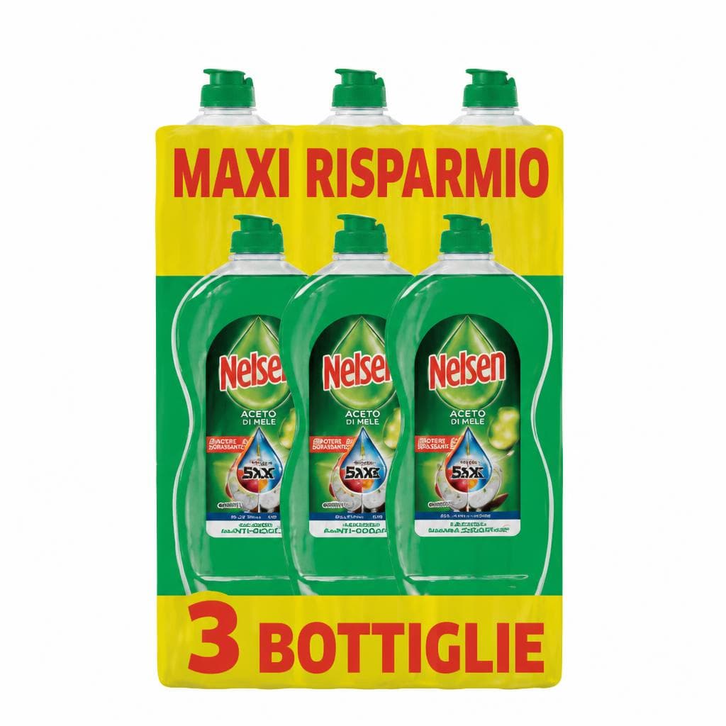 Detersivo piatti liquido Nelsen, conf. 3 pezzi 2,7 l – Carrefour
