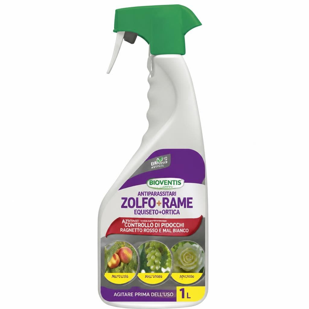 Antiparassitari Equiseto+Ortica o Zolfo+Rame 1 L Bioventis in offerta da Bennet