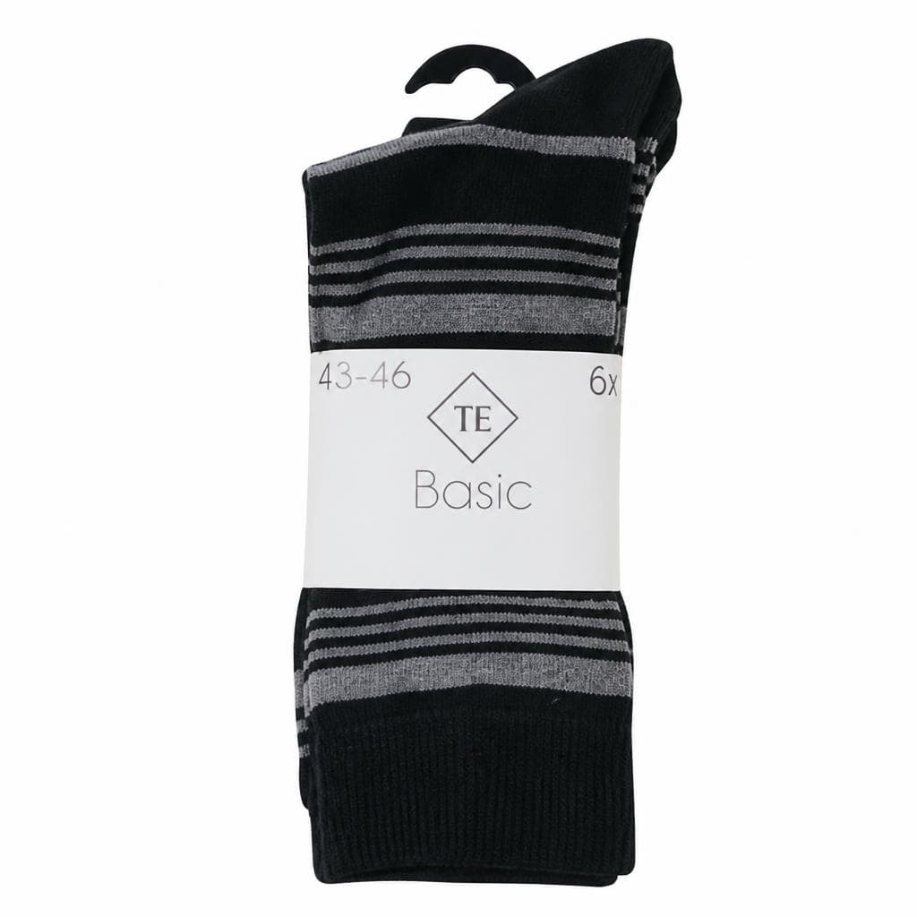 Calze x6 Uomo Regular Tinta Unita o fantasia, tg. 39-46 BASIC – Carrefour