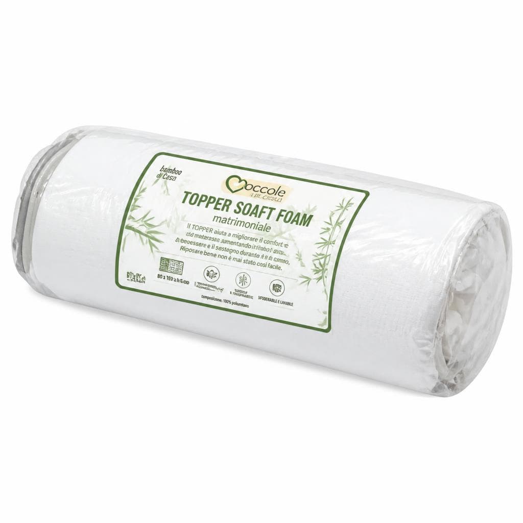 Topper Soaft Foam matrimoniale, 80 x 190 x h 5 cm – Iper La grande i