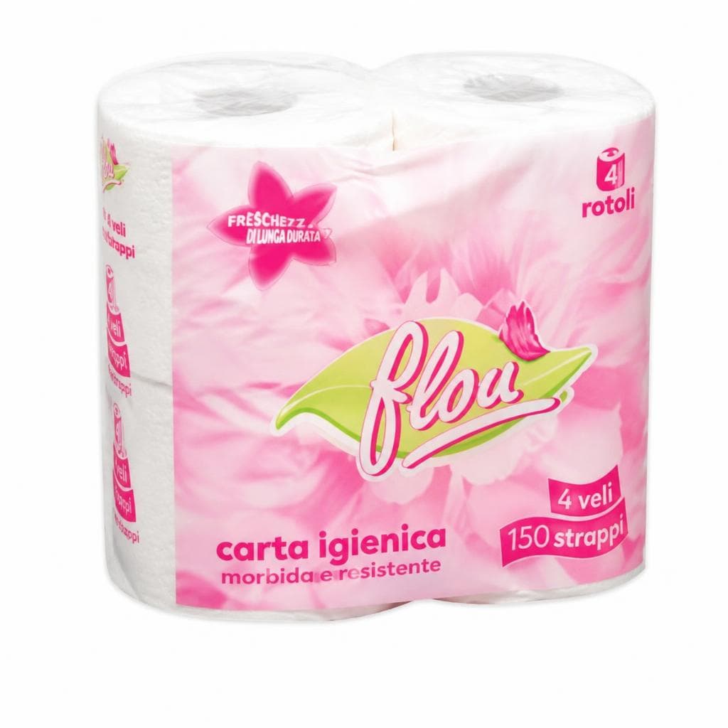 Carta igienica Flou, 4 rotoli – MD