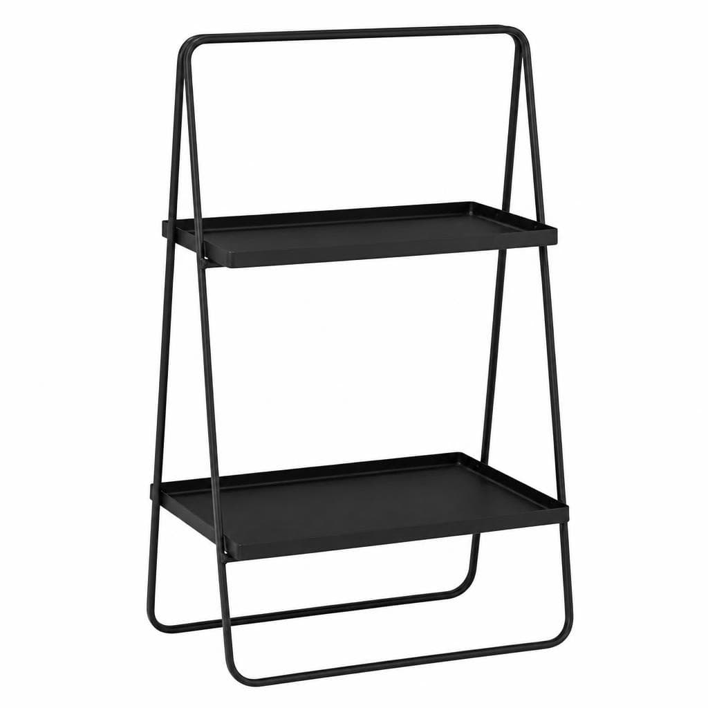 Rack 2 ripiani metallo, 53x28x79 cm – Risparmio Casa