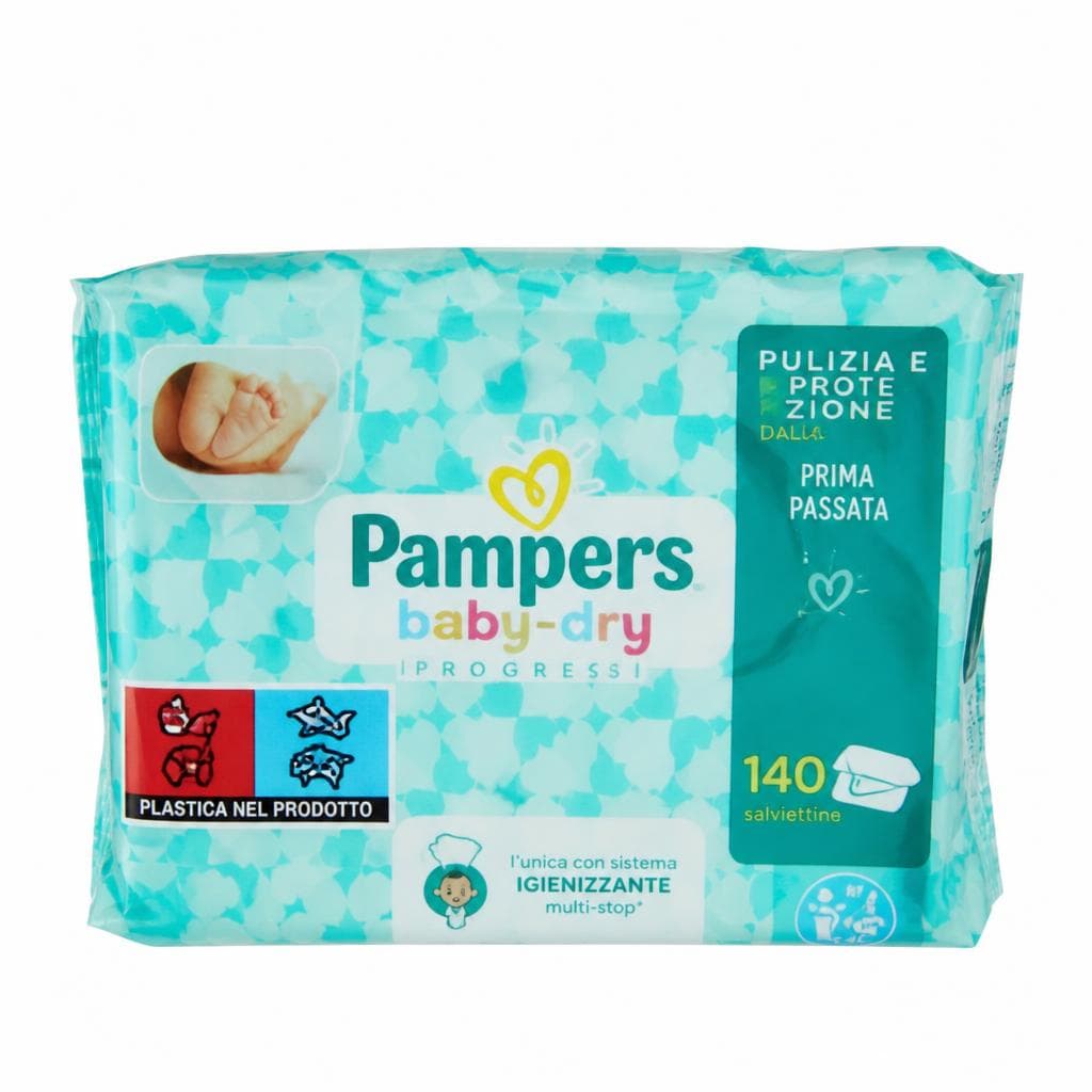 Salviette Baby Dry o Progressi Pampers, conf. da 140 o 126 – Bennet