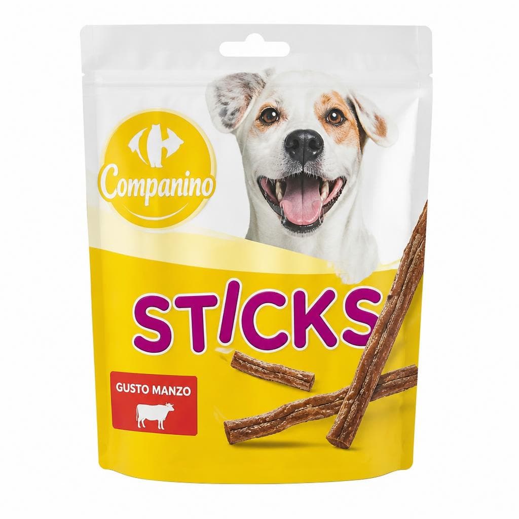 Companino Snack Cani Gusto Manzo 5 pz, 50 g in offerta da Carrefour