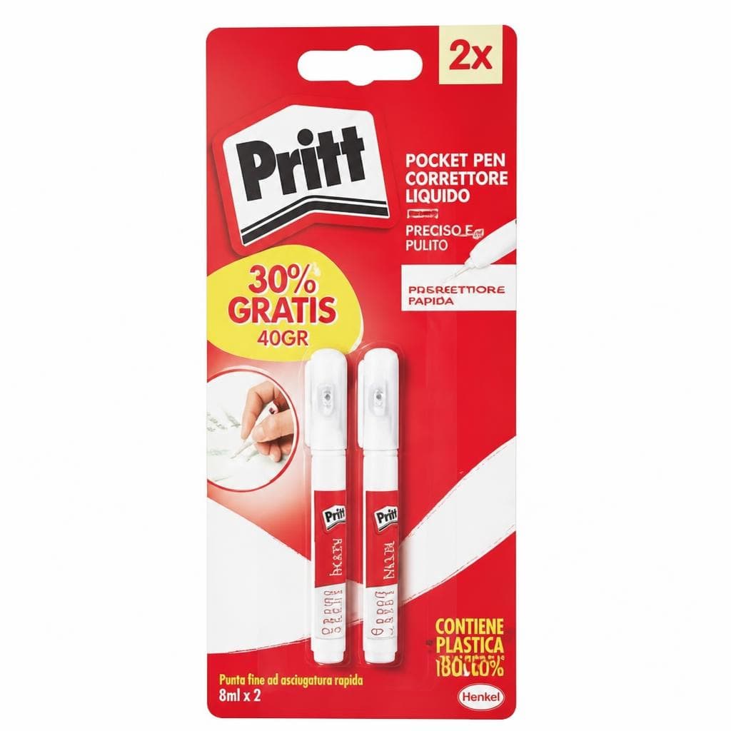 Correttore liquido, 2 pezzi PRITT – Panorama