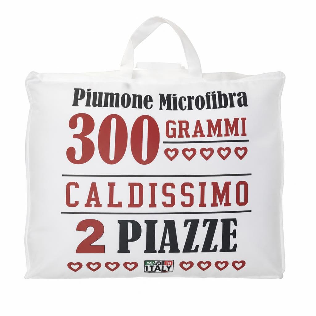 Piumone microfibra bianco, 1 piazza, cm 155x200 – Bennet