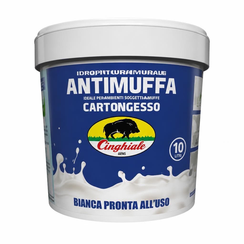 Idropittura murale antimuffa, 10 litri Cinghiale – Il Gigante