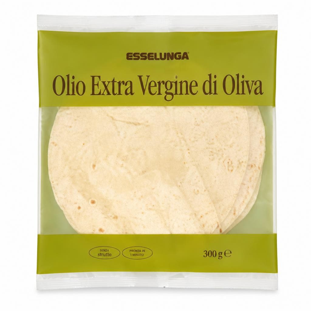 Piadina fresca, 4 piadine, 520 g – Esselunga