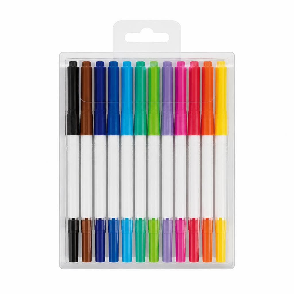 Pastelli doppia punta, 24 colori – Risparmio Casa