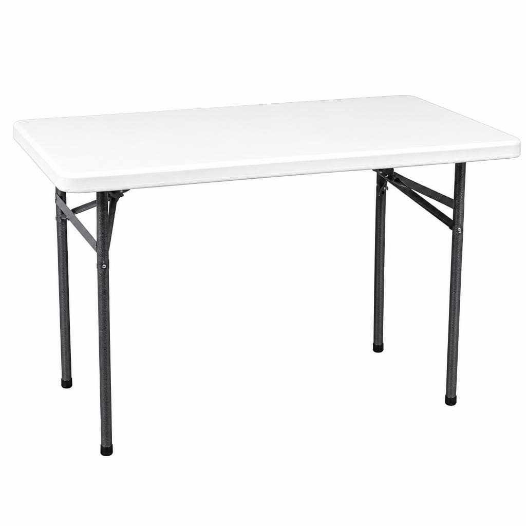 Tavolo con gambe pieghevoli 120 cm in offerta da Risparmio Casa