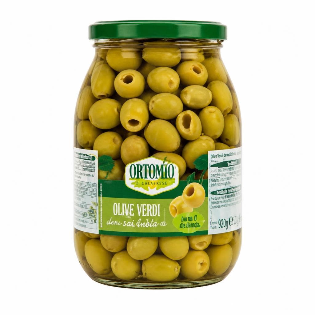 Olive verdi denocciolate in salamoia Ortomio, 490 g – Penny