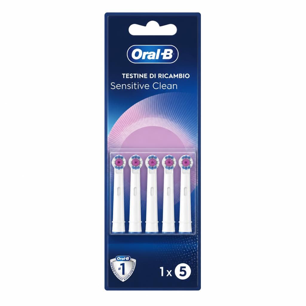 Oral-B Testine di ricambio Sensitive Clean, 5 pezzi Oral B – Euronics