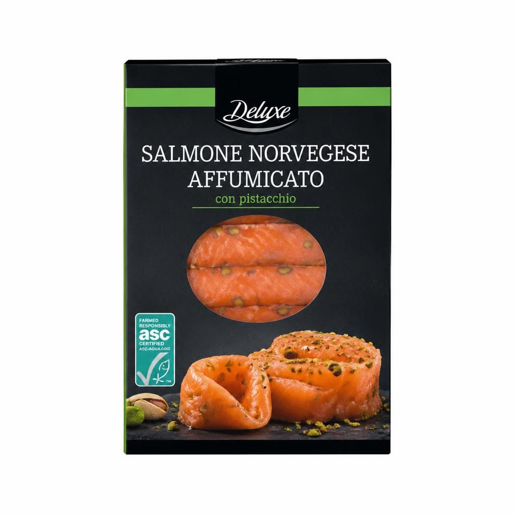 Deluxe salmone norvegese affumicato con pistacchio, 100 g – Lidl