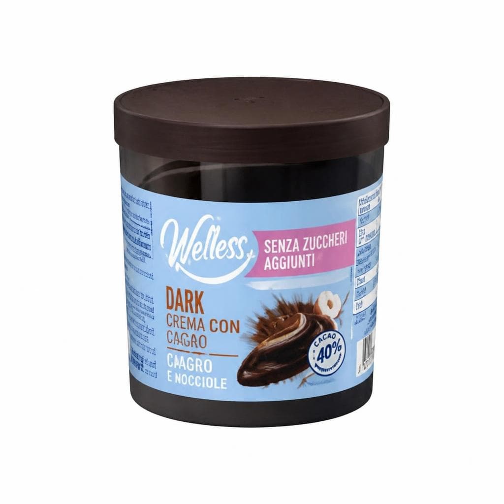 Crema dark con cacao magro e nocciole Welless, 200 g – Penny
