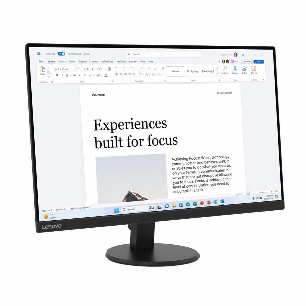 Lenovo monitor L27-4E, 27" – Euronics