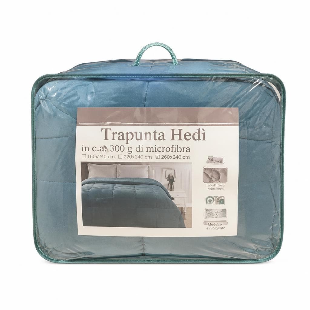 Trapunta microfibra, 2 piazze, cm 260x240 – Bennet