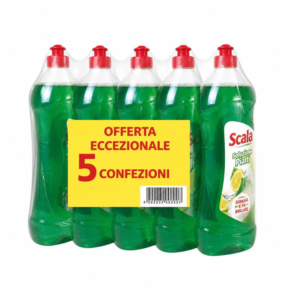 Detersivo liquido per stoviglie Scala, 5 x 750 ml – Bennet