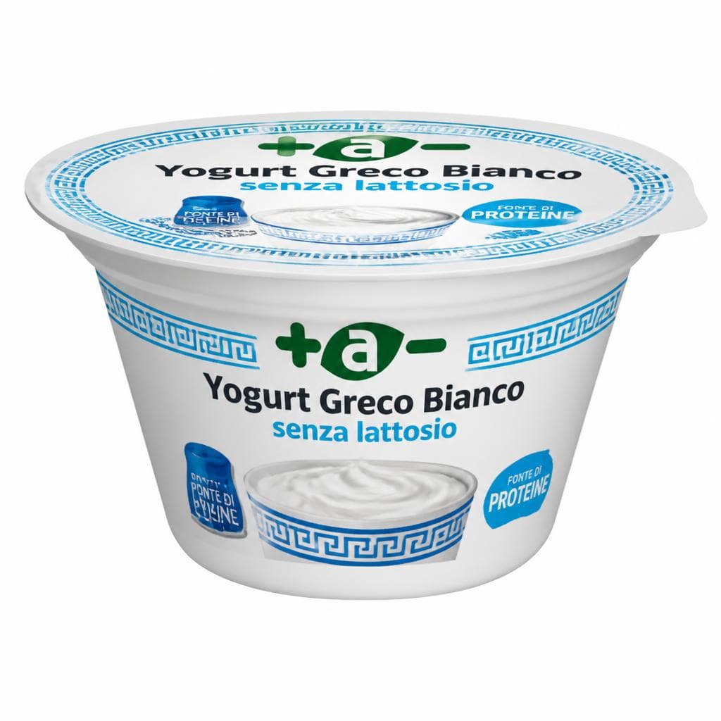 +A- Yogurt greco bianco senza lattosio, 150 g – Panorama