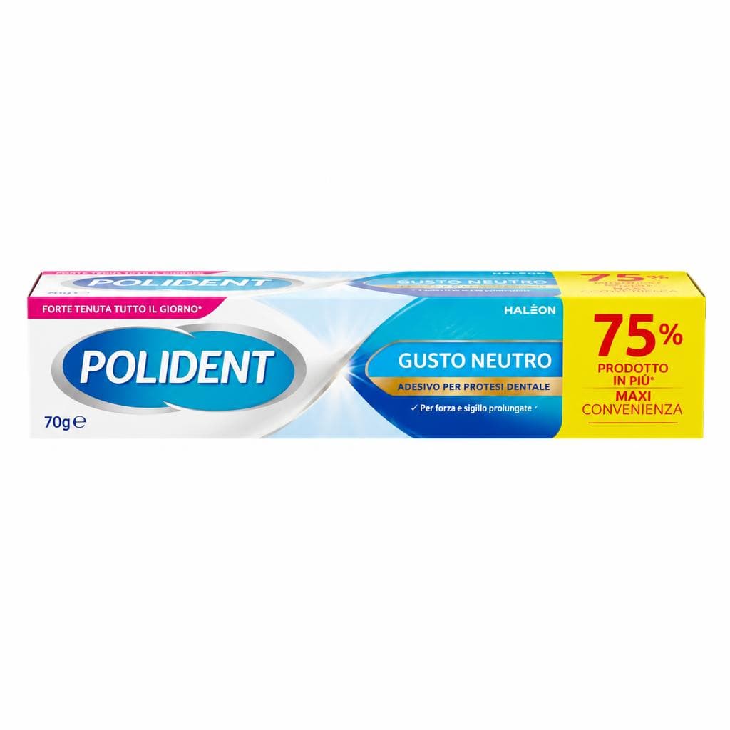 Adesivo per protesi dentale Polident 70 g in offerta da Bennet