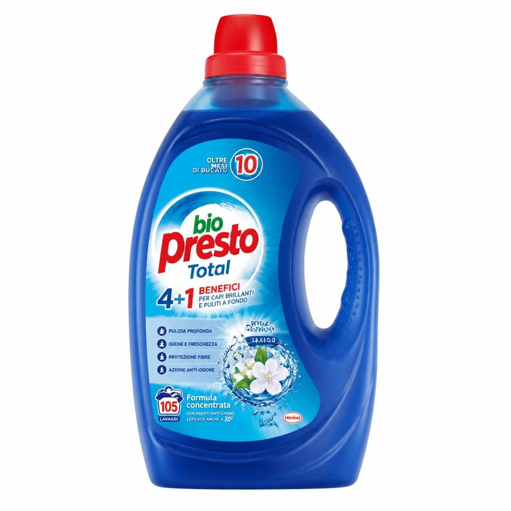 Bio Presto detersivo liquido per lavatrice, 105 lavaggi – Iper La grande i