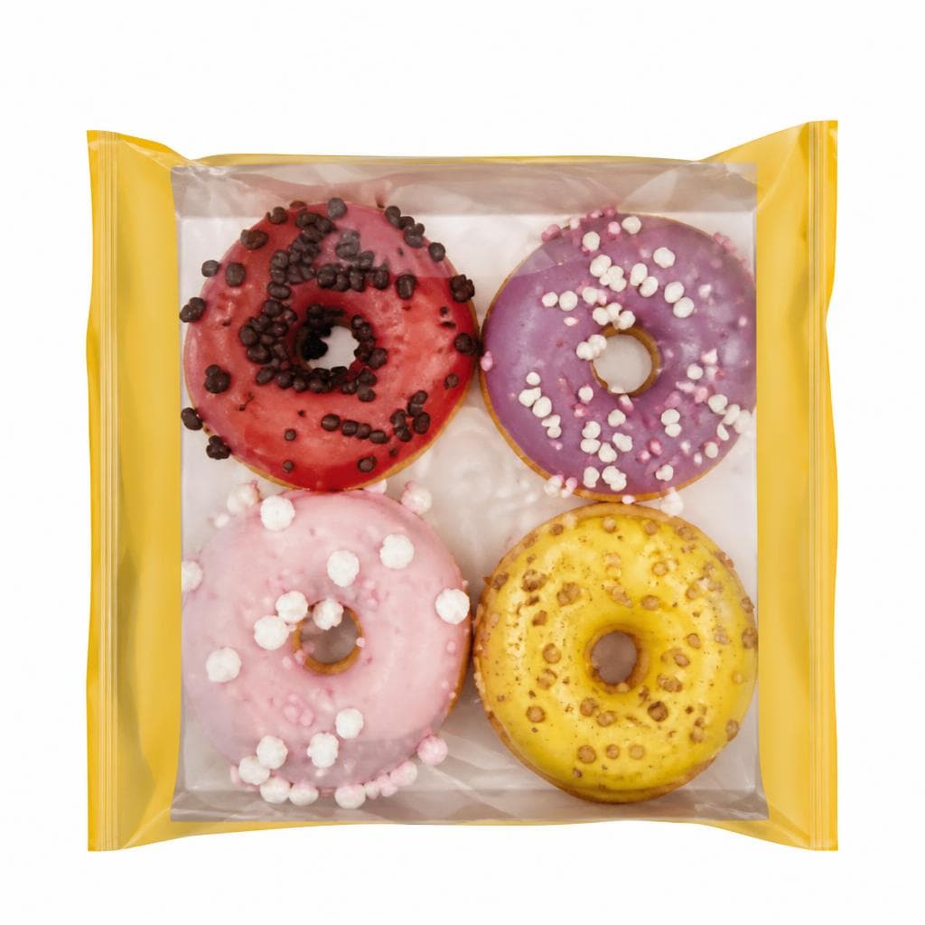 Donut arcobaleno, 4 pezzi (220 g) Nostro PANE – Lidl