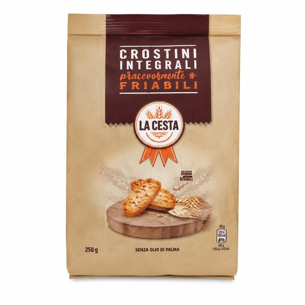 Crostini integrali 250 g La Cesta in offerta da ALDI