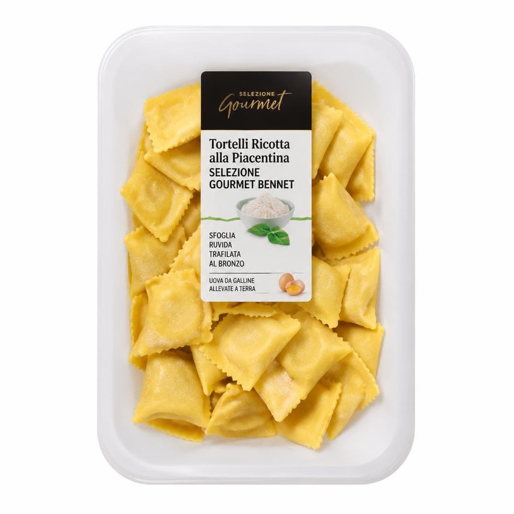 Tortelli Ricotta alla Piacentina Selezione Gourmet Bennet, 300 g – Bennet