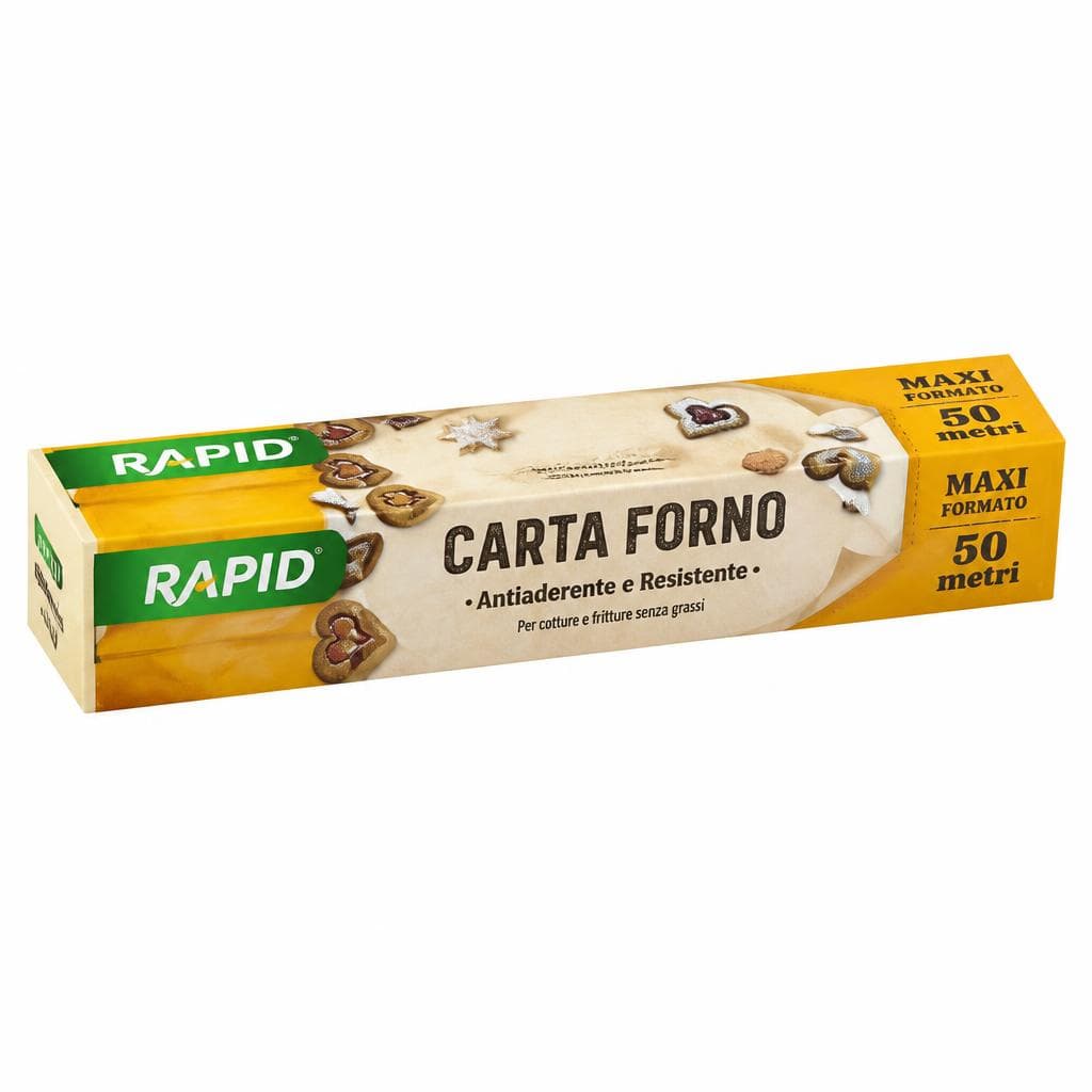 Carta forno antiaderente e resistente Rapid, 50 metri – Il Gigante