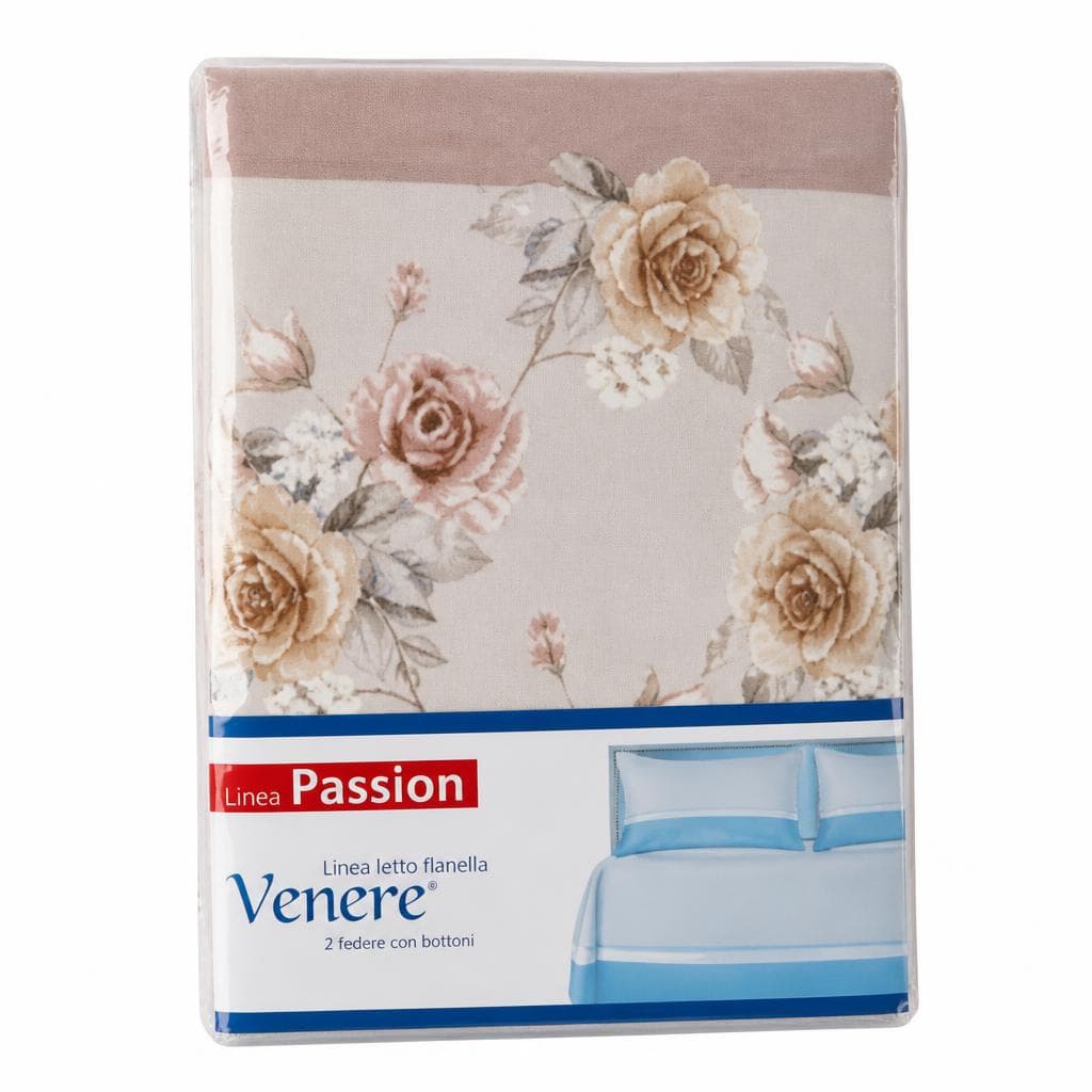 Linea letto flanella 2 federe con bottoni, cm 50x80 Casa & Daughter – Bennet