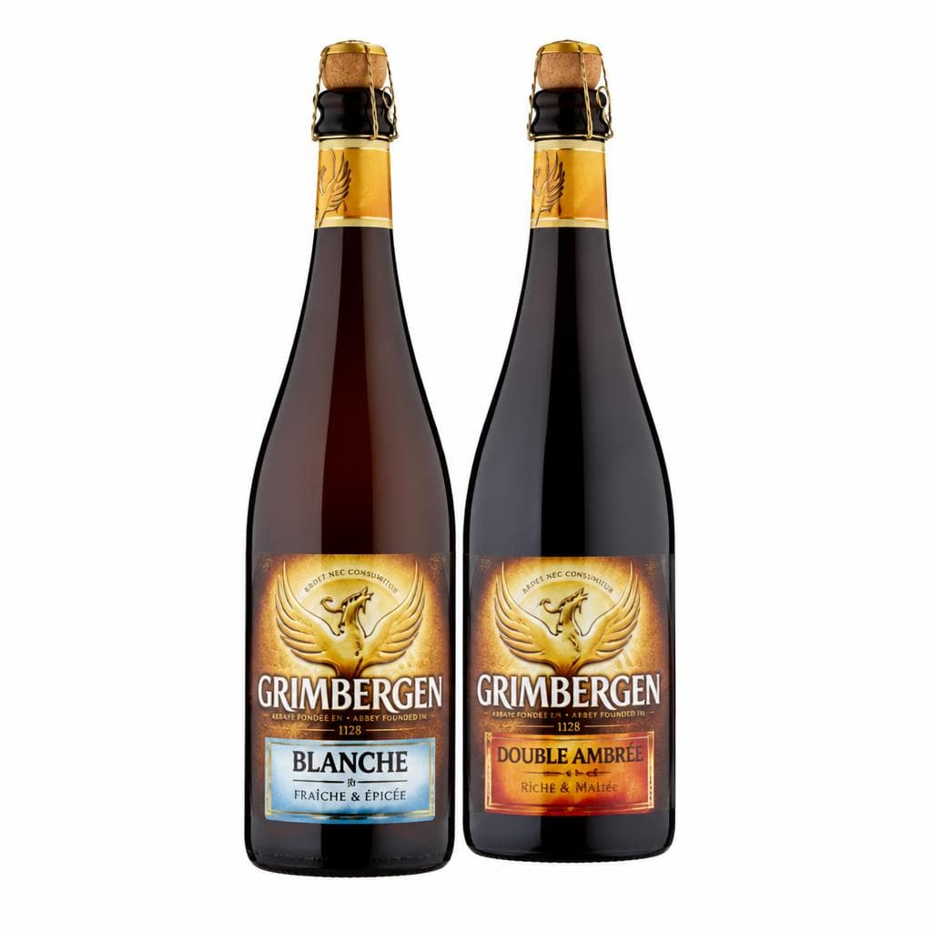Birra Blanche o Double Ambrée Grimbergen, 750 ml – Bennet