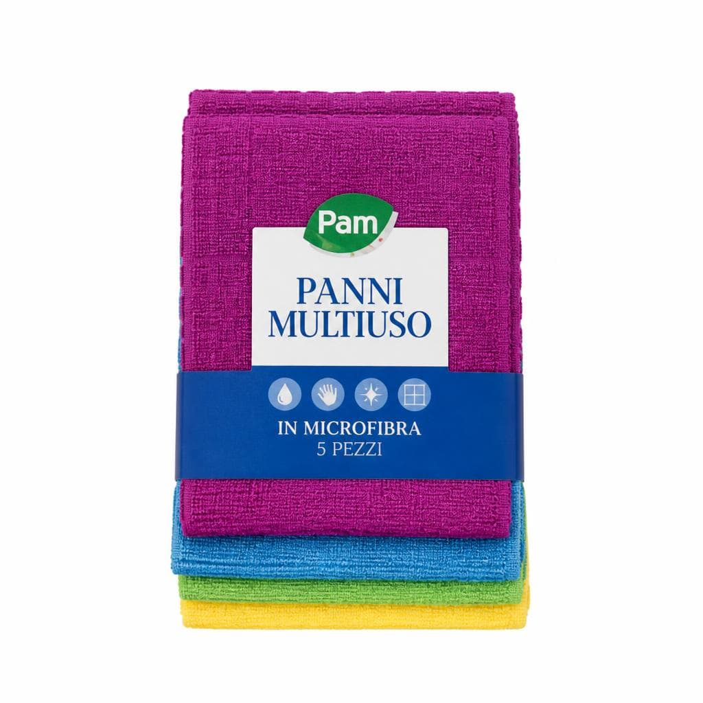 Panni multiuso in microfibra PAM, 5 pezzi – Panorama
