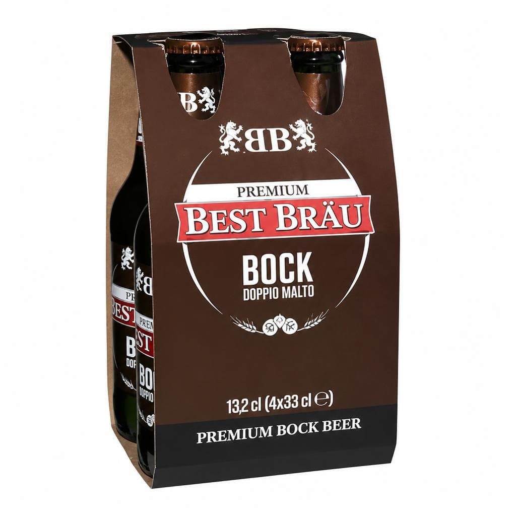 Birra Premium Bock Doppio Malto, 4 x 330 ml Best Bräu – Eurospin