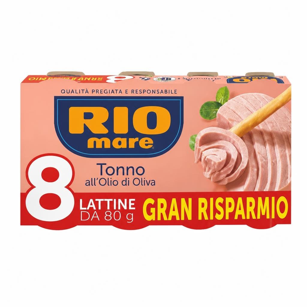 Tonno all'Olio di Oliva Rio Mare 8 x 80 g in offerta da MD