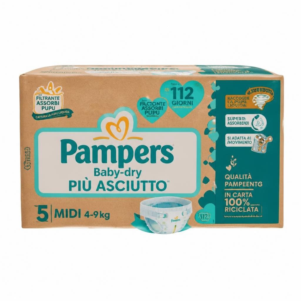 Pannolini Baby-Dry o Mutandino Pampers, quadri pacco, misure varie – Bennet