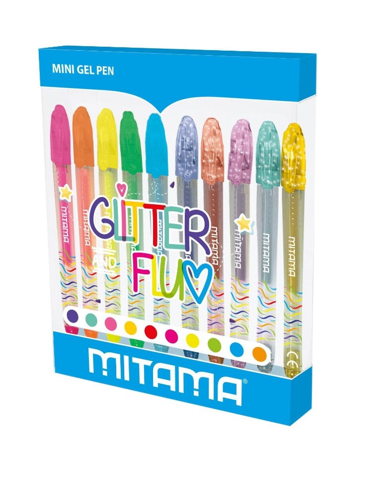 Penne Gel Glitter 10 pz in offerta da Il Gigante