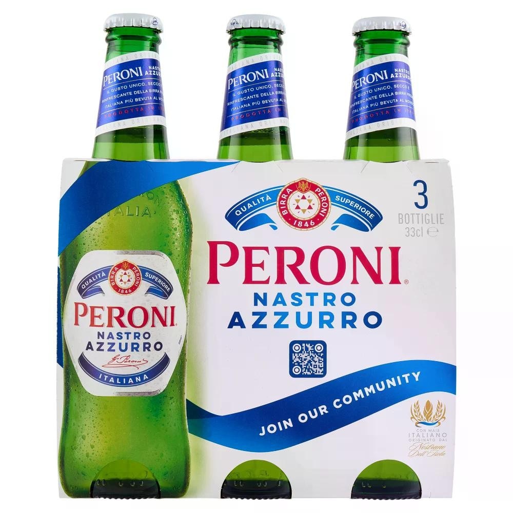 Birra Peroni Nastro Azzurro 3x33 cl in offerta da Il Gigante