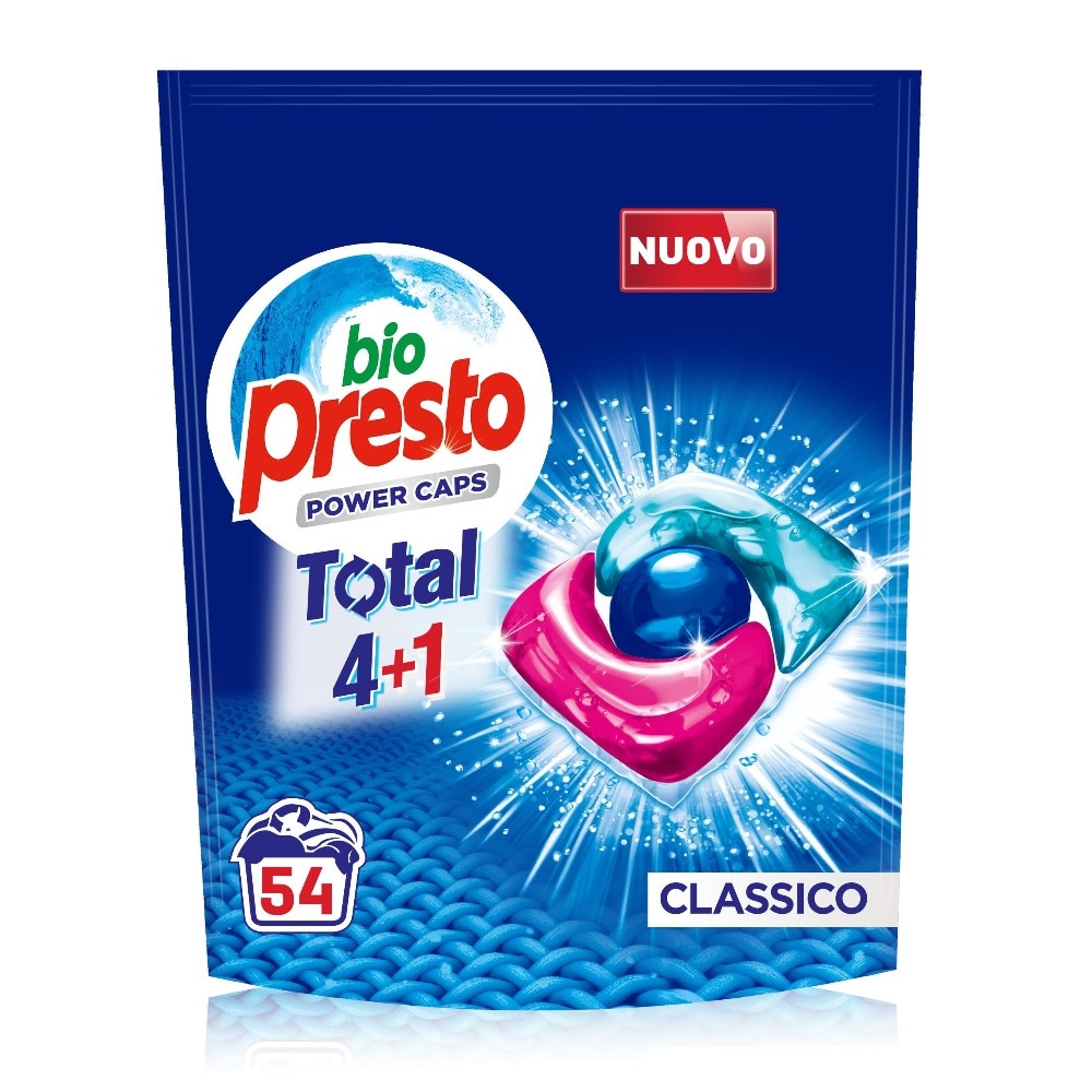 Detersivo Lavatrice Caps Bio Presto 54pz - Offerta nel negozio Maury's