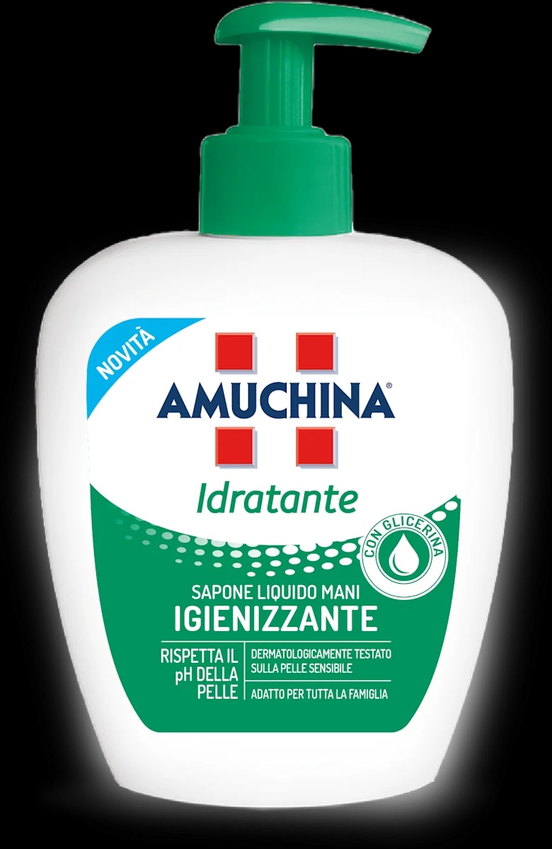 Sapone liquido idratante Amuchina ml 250 in offerta da Bennet