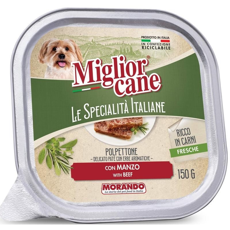 Patè per cane Le Specialità Italiane Migliorcane g 150 - Offerta nel negozio Bennet